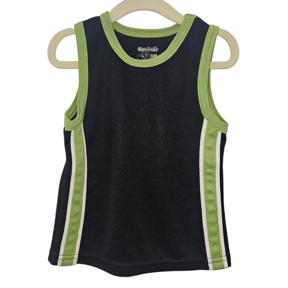 Garanimals Other - Garanimals Black Green Basketball Jersey 24 Mon